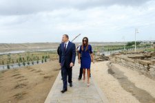 Azerbaijani president and his spouse visit Gala State History-Ethnography Preserve (PHOTO)